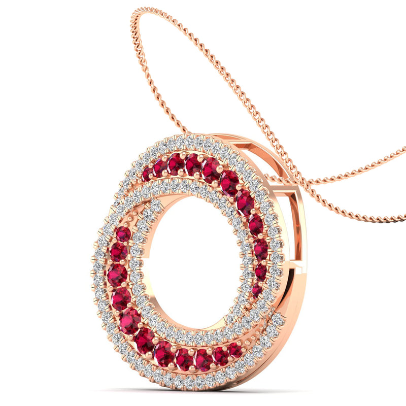 14K Rose Gold - Ruby