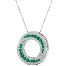 14K White Gold - Emerald