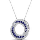 14K White Gold - Sapphire