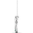 14K White Gold - Emerald