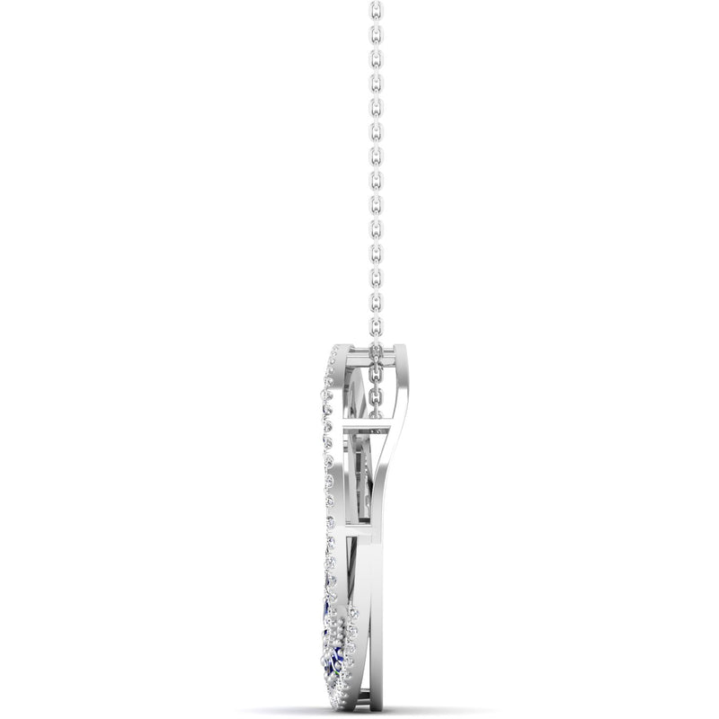 14K White Gold - Sapphire
