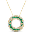 14K Yellow Gold - Emerald