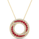 14K Yellow Gold - Ruby