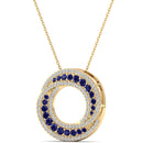 14K Yellow Gold - Sapphire