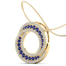 14K Yellow Gold - Sapphire