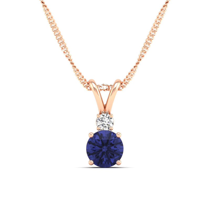 14K Rose Gold - Tanzanite