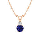 14K Rose Gold - Sapphire