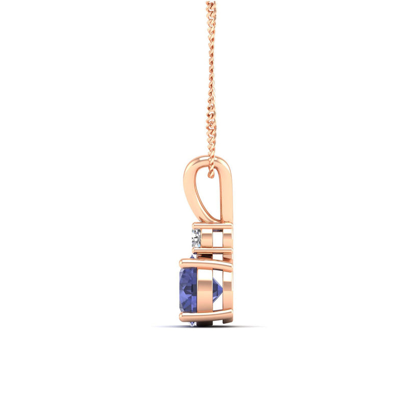 14K Rose Gold - Tanzanite
