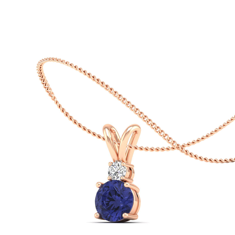 14K Rose Gold - Tanzanite