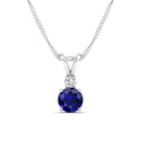 14K White Gold - Sapphire