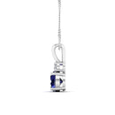 14K White Gold - Sapphire