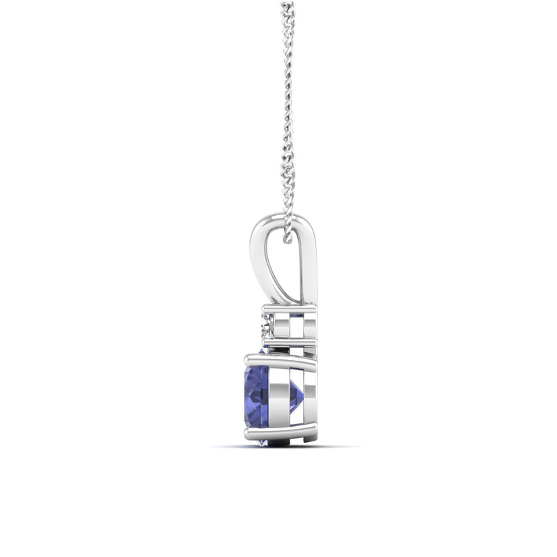 14K White Gold - Tanzanite