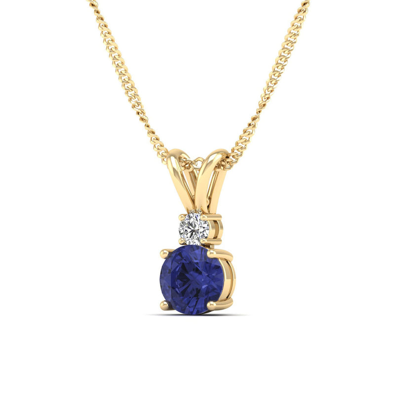 14K Yellow Gold - Tanzanite