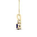 14K Yellow Gold - Sapphire