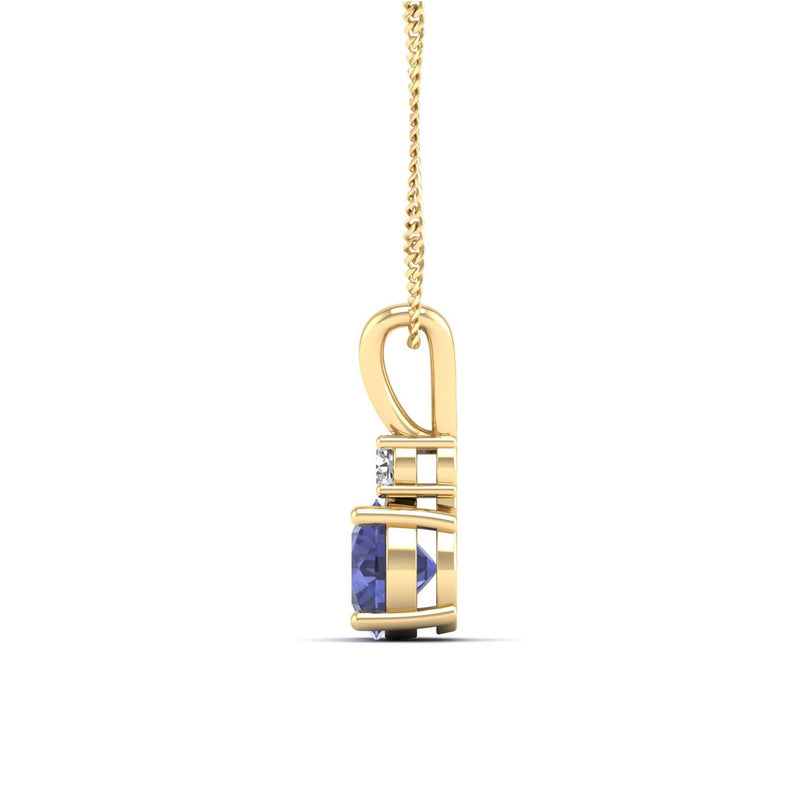 14K Yellow Gold - Tanzanite