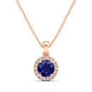 14K Rose Gold - Sapphire