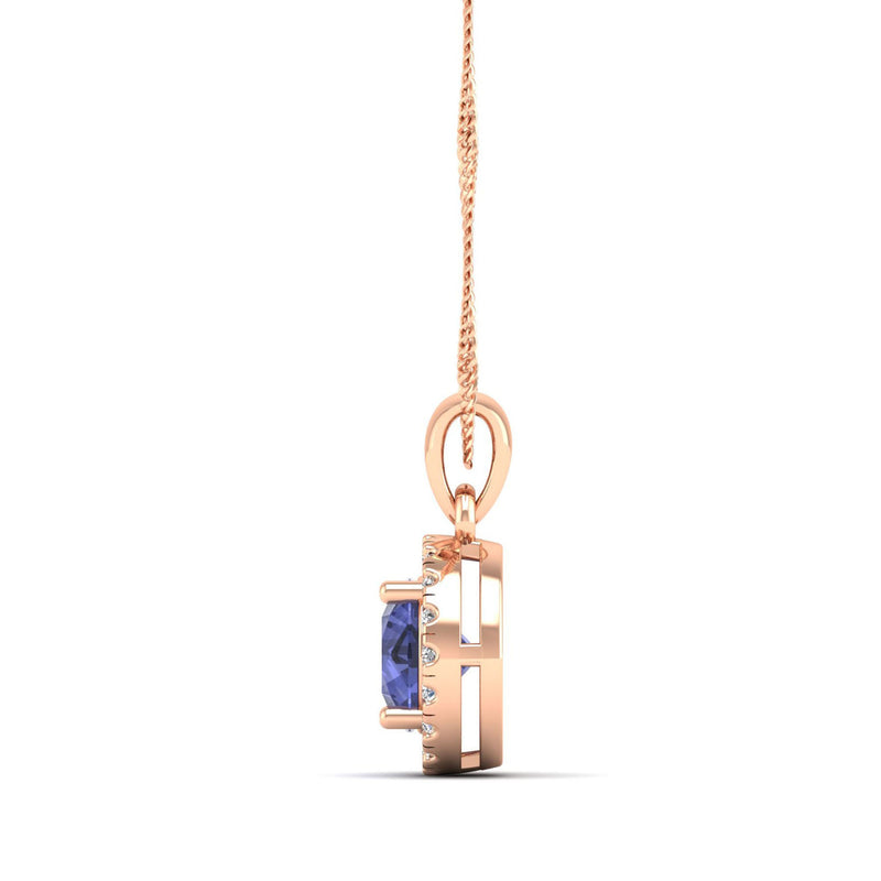14K Rose Gold - Tanzanite