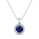 14K White Gold - Sapphire