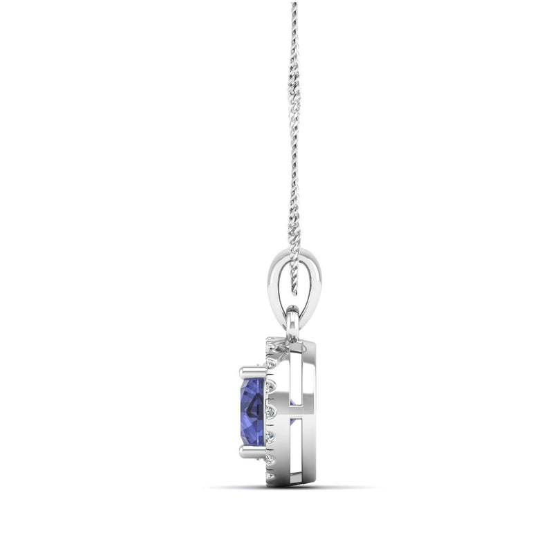 14K White Gold - Tanzanite