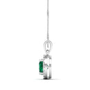 14K White Gold - Emerald