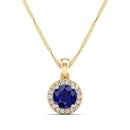 14K Yellow Gold - Sapphire
