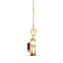 14K Yellow Gold - Ruby