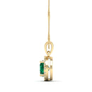 14K Yellow Gold - Emerald