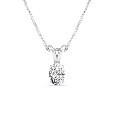 Oval Lab Grown Diamond Pendant