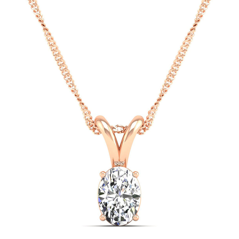 14K Rose Gold - 1.00