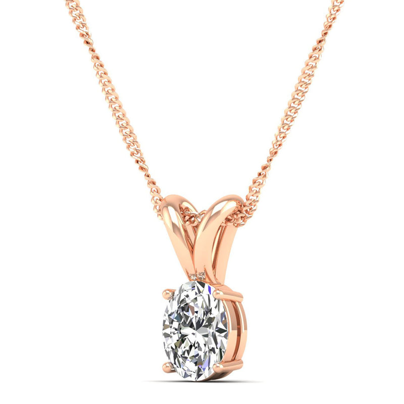 14K Rose Gold - 1.00