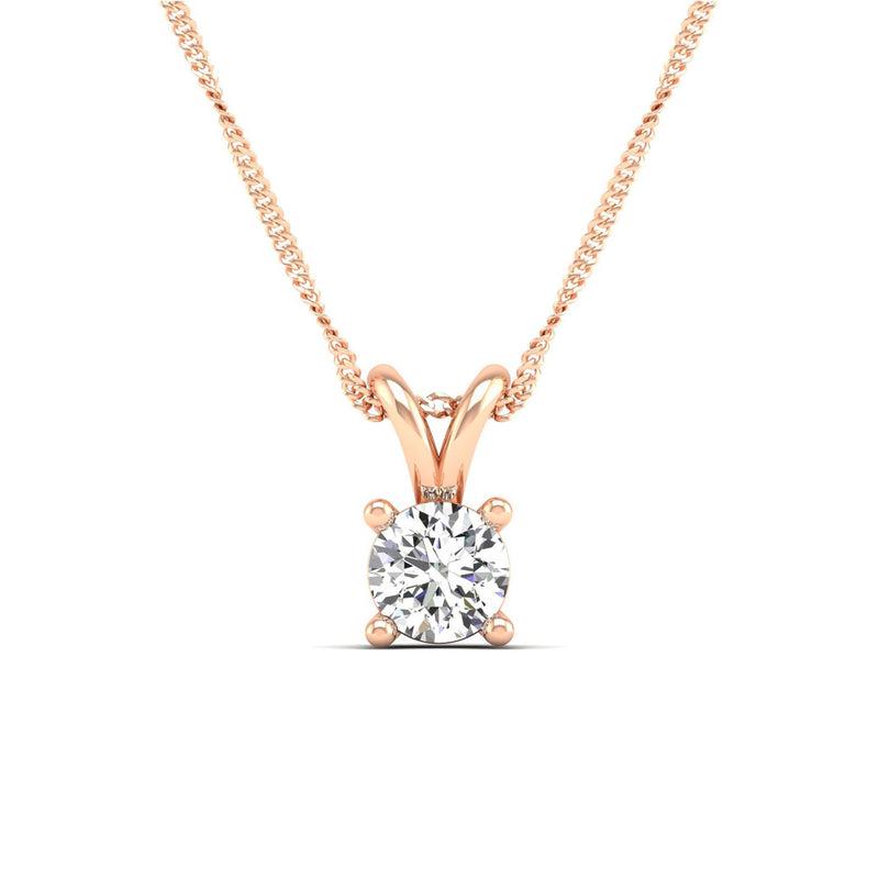 14K Rose Gold - 0.50