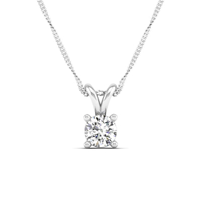 Round Lab Grown Diamond Pendant