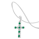 14K White Gold - Emerald