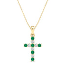 14K Yellow Gold - Emerald