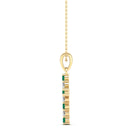 14K Yellow Gold - Emerald