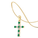 14K Yellow Gold - Emerald
