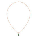 14K Rose Gold - Emerald