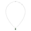 14K White Gold - Emerald
