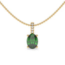 14K Yellow Gold - Emerald
