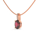 14K Rose Gold - Ruby