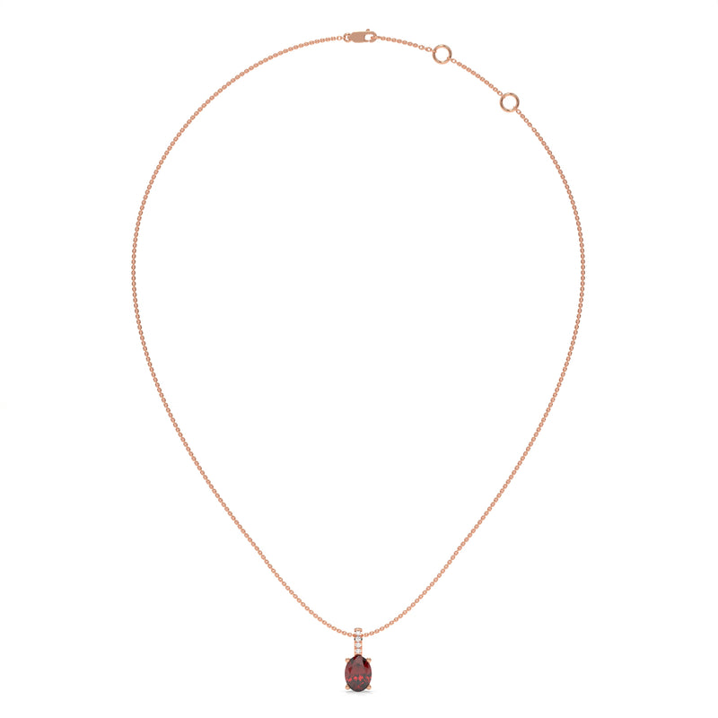 14K Rose Gold - Ruby