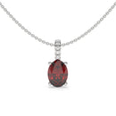 14K White Gold - Ruby