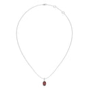 14K White Gold - Ruby