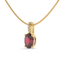 14K Yellow Gold - Ruby
