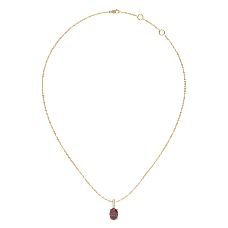 14K Yellow Gold - Ruby