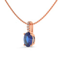 14K Rose Gold - Sapphire