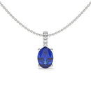 14K White Gold - Sapphire