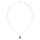 14K White Gold - Sapphire