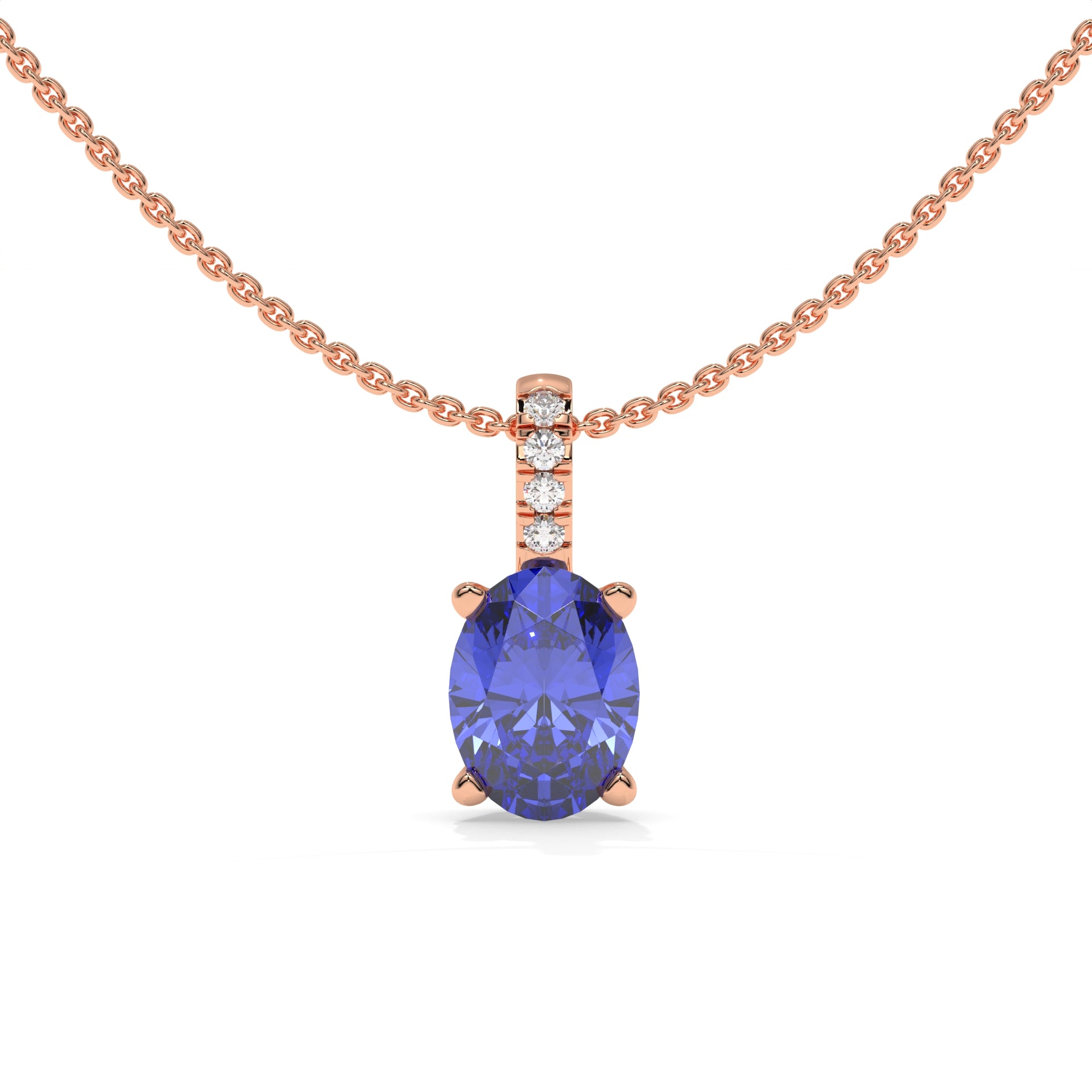 14K Rose Gold - Tanzanite