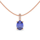 14K Rose Gold - Tanzanite